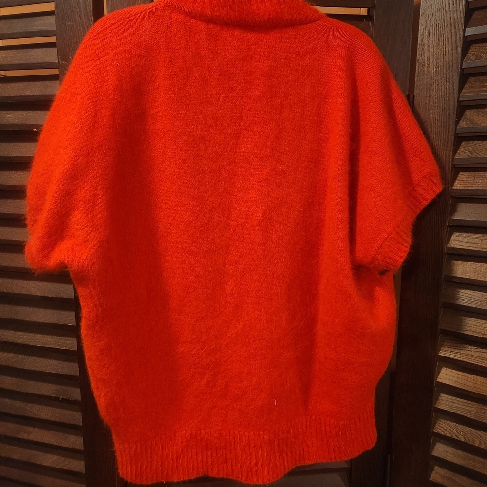 Vintage Red and Multicolor Women's Cardigan - Picture 4 of 4